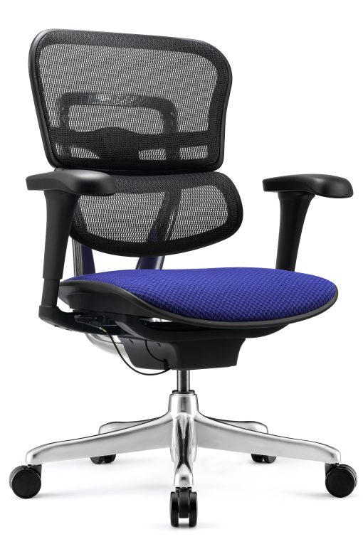 WorkPro® 12000 V2 Series Ergonomic Mesh/Fabric High-Back Office Chair, Royal Blue/Black, BIFMA Compliant - Image 2