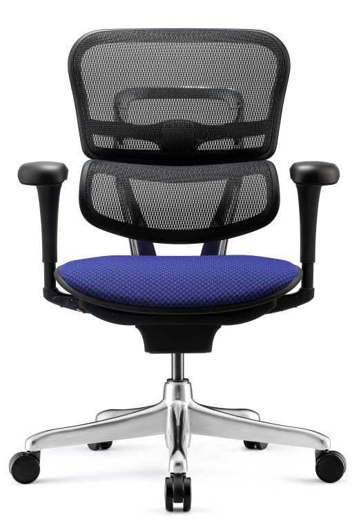 WorkPro® 12000 V2 Series Ergonomic Mesh/Fabric High-Back Office Chair, Royal Blue/Black, BIFMA Compliant