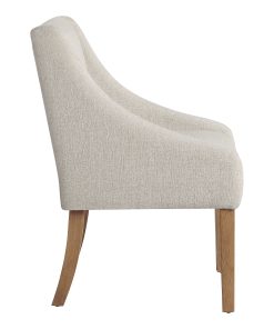 Office Star Monarch Fabric Dining Chair, Cream 2