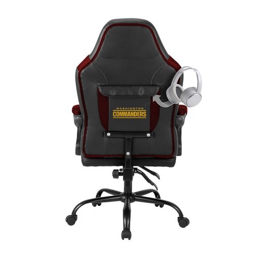Imperial Adjustable Oversized Vinyl High-Back Office Task Chair, NFL Washington Commanders, Black/Burgundy - Image 2