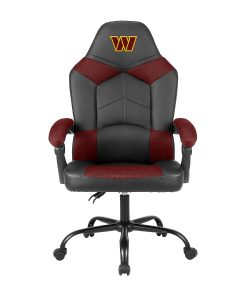 Imperial Adjustable Oversized Vinyl High-Back Office Task Chair, NFL Washington Commanders, Black/Burgundy