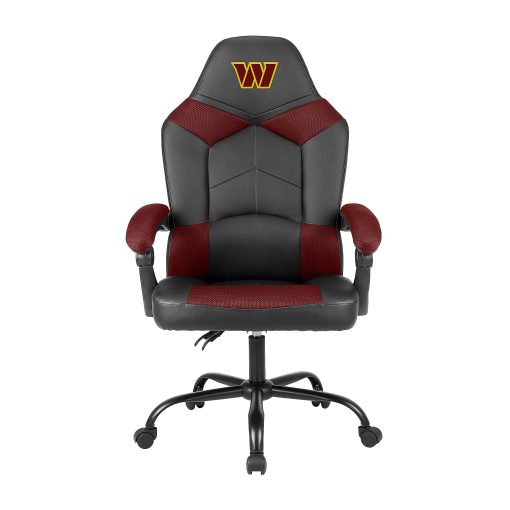 Imperial Adjustable Oversized Vinyl High-Back Office Task Chair, NFL Washington Commanders, Black/Burgundy