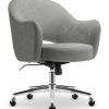 Serta® Artesia Collection Arm Chair, Smoke Gray/Chestnut 3