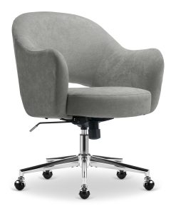 Serta® Mia Ergonomic Fabric Mid-Back Home Office Chair, Gray