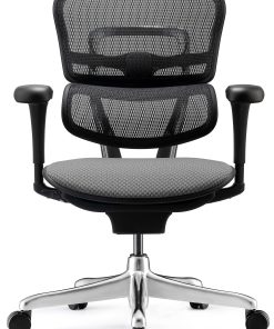 WorkPro® 12000 V2 Series Ergonomic Mesh/Fabric High-Back Office Chair, Gray/Black, BIFMA Compliant