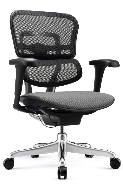 WorkPro® 12000 V2 Series Ergonomic Mesh/Fabric High-Back Office Chair, Gray/Black, BIFMA Compliant - Image 2