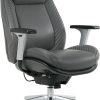 Serta® SmartLayers™ Everett Big & Tall Ergonomic Vegan Leather High-Back Executive Office Chair, Black/Dark Gray, BIFMA Compliant 4