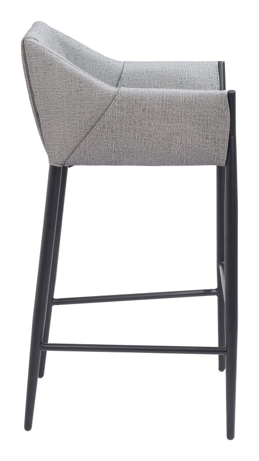 Zuo Andover Barstool, Slate Gray - Image 2