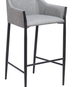 Zuo Andover Barstool, Slate Gray