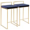 LumiSource Gardenia Counter Stools, Natural/Cream, Set Of 2 Stools 4