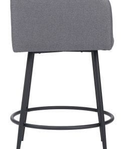 Zuo Horbat Counter-Height Stools, Gray, Set Of 2 Stools 2