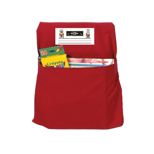 Seat Sack Chair Pocket, Small, 12", Red, Pack Of 2 - Image 2