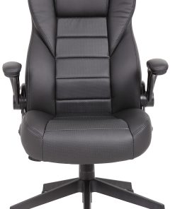 Boss Office Products Ergonomic LeatherPlus™ Bonded Leather High-Back Executive Chair, Black 2