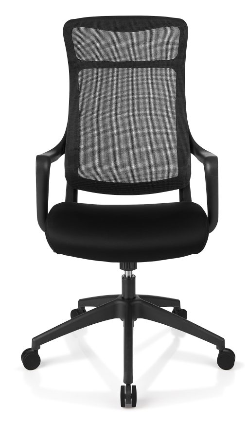 Realspace® Lenzer Mesh High-Back Task Office Chair, Black, BIFMA Compliant - Image 2