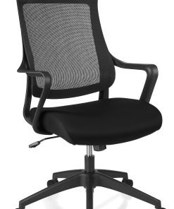 Realspace® Lenzer Mesh High-Back Task Office Chair, Black, BIFMA Compliant
