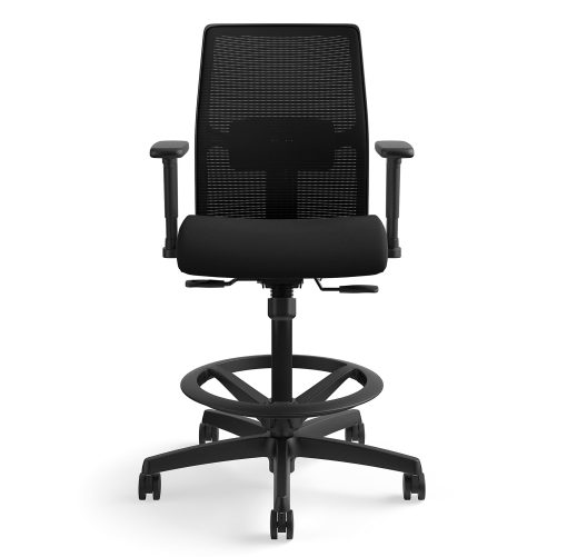 HON® Ignition 2.0 Mesh Mid-Back Task Stool, Black - Image 2