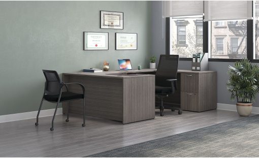 HON® Ignition 2.0 Ergonomic Mesh/Fabric Mid-Back Task Chair, Black - Image 2