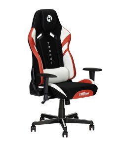 Techni Sport Echo 2.0 Ergonomic Fabric Computer Gaming Chair, Red/Black