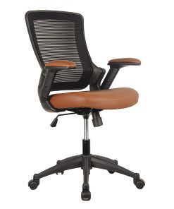 Techni Mobili Ergonomic Mesh Mid-Back Task Chair, Brown