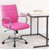 Boss Office Products LeatherPlus™ Bonded Leather Mid-Back Guest Chair, Black 3