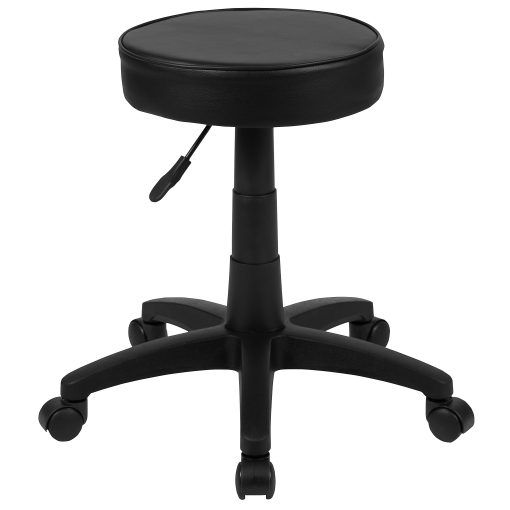 Flash Furniture Height-Adjustable Doctor's Stool, Black - Image 2
