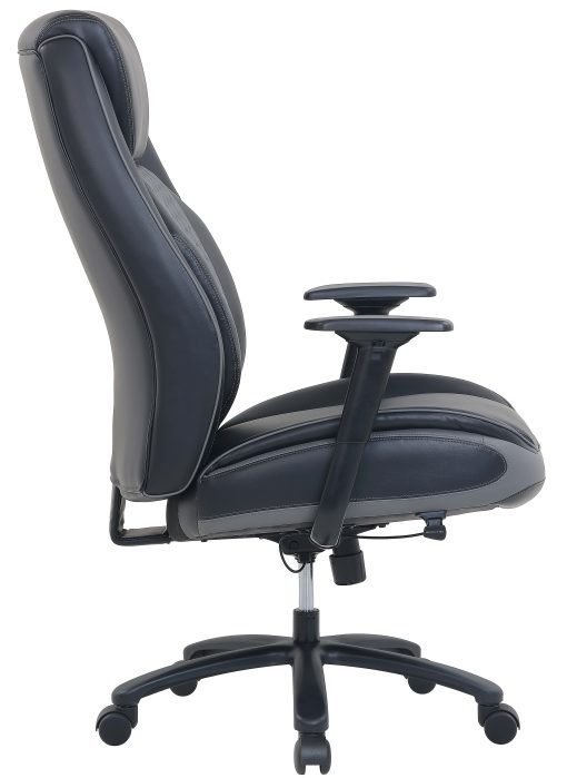 Shaquille O'Neal™ Nereus XXL Ergonomic Bonded Leather High-Back Executive Chair, Black - Image 2
