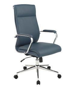 Office Star™ Dillon Ergonomic Antimicrobial Fabric High-Back Manager’s Office Chair, Blue 2