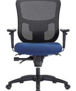 WorkPro® 9500XL Series Big & Tall Ergonomic Mesh/Premium Fabric Mid-Back Chair, Black/Royal Blue, BIFMA Compliant 2