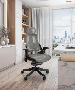 Techni Mobili Ergonomic Mesh High-Back Executive Office Chair, Gray, RTA1818CGRY 2