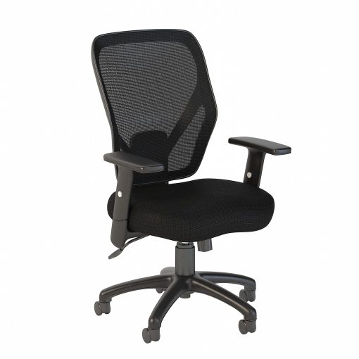 Bush Business Furniture Accord Ergonomic Mesh Back Office Chair, Black Fabric, Standard Delivery - Image 2