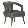 KFI Studios KOOL Stacking Chair With Casters, Light Gray/Silver 3