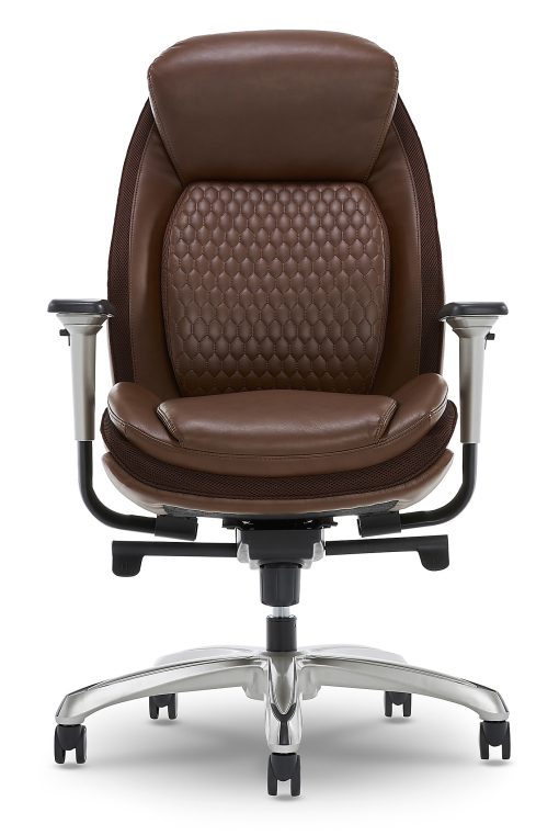 Shaquille O'Neal™ Zethus Ergonomic Bonded Leather High-Back Executive Office Chair, Brown - Image 2