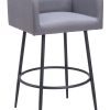 Serta Danes Tufted Bench, Midnight Charcoal/Iron 3