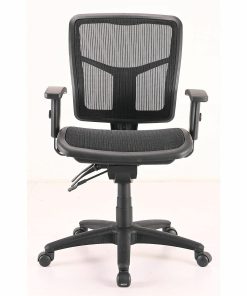 Lorell® Ergonomic Mesh Mid-Back Chair, Black 2