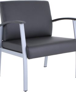 Lorell® Big & Tall Healthcare Guest Chair, Black