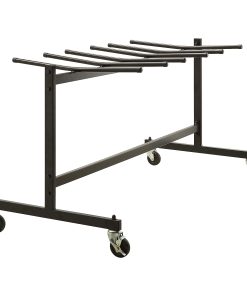 Lorell® Folding Chair Trolley, Black