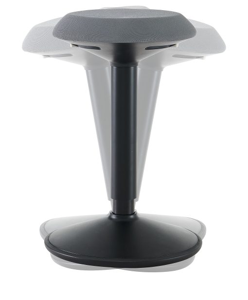 Kore Design™ Office Adjustable Wobble Stool, Gray, KDOW5312BB - Image 2