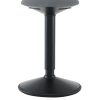 Glamour Home Belita Faux Leather Bar Stools With Backs, Brown/Black, Set Of 2 Stools 3