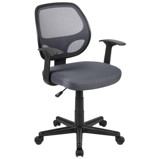 Flash Furniture Flash Fundamentals Mesh Mid-Back Task Chair, Gray - Image 2