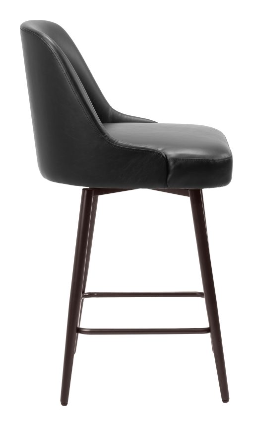 Zuo Keppel Counter-Height Stool, Black/Bronze - Image 2