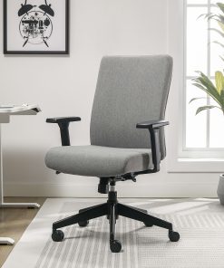 Serta® Commercial Eco-2000 Ergonomic Fabric Mid-Back Task Chair, Gray 2