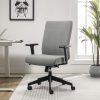 Lorell Metal Shop Stool, 24″ Wood Medium Density Fiber (MDF) Seat Material, Light Gray 3