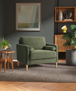 Lifestyle Solutions Lillian Chair, Olive/Natural 2