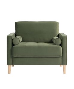 Lifestyle Solutions Lillian Chair, Olive/Natural