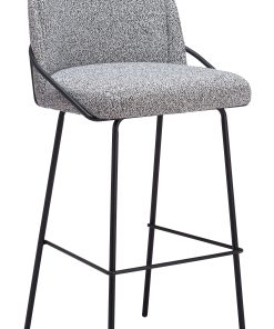 Zuo Jambi Barstools, Black/White, Set Of 2 Barstools 2