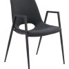 Zuo Desi Dining Accent Chairs, Black, Set Of 2 Chairs