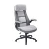 Elama Fabric Mid-Back Adjustable Office Task Chair, Black 3