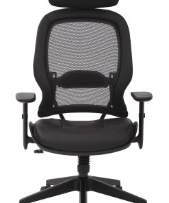 Office Star™ Professional AirGrid Bonded Leather High-Back Executive Chair, Black 2