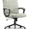 Click365 Transform 3.0 Ergonomic Vegan Leather Mid-Back Manager's Chair, Gray