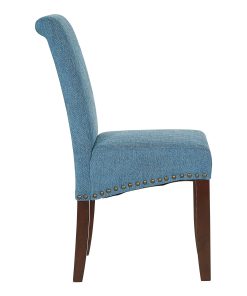 Office Star Parsons Fabric Dining Accent Chair, Antique Bronze/Navy 2